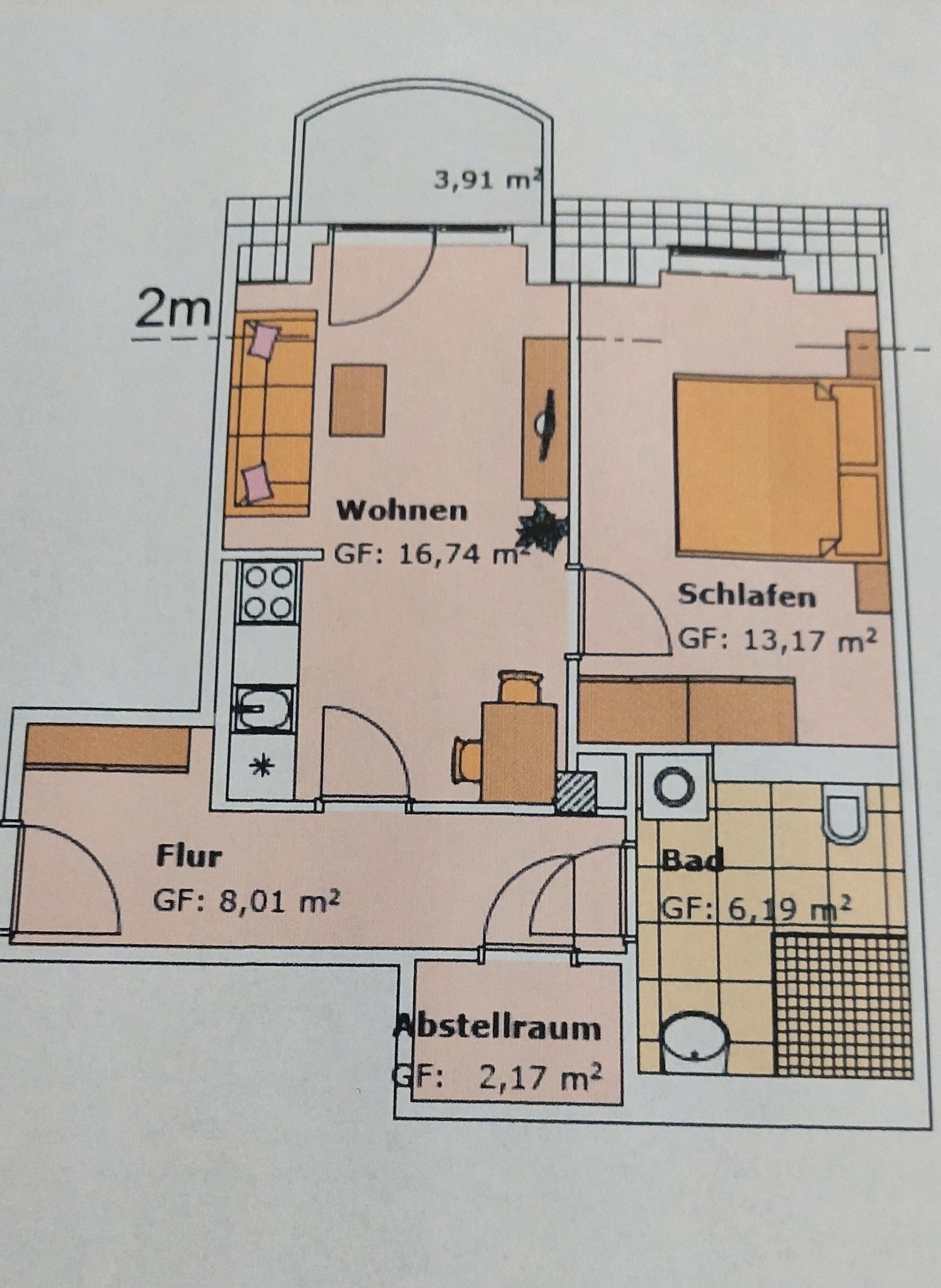 Studio zur Miete 460 € 2 Zimmer 50 m²<br/>Wohnfläche 2.<br/>Geschoss Friedrich Ebert Str. 32a Groitzsch Groitzsch 04539