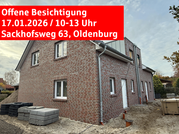 Doppelhaushälfte zum Kauf - Erstbezug 480.000 € 4 Zimmer 107 m² 260 m² Grundstück Bürgerfelde Oldenburg 26127