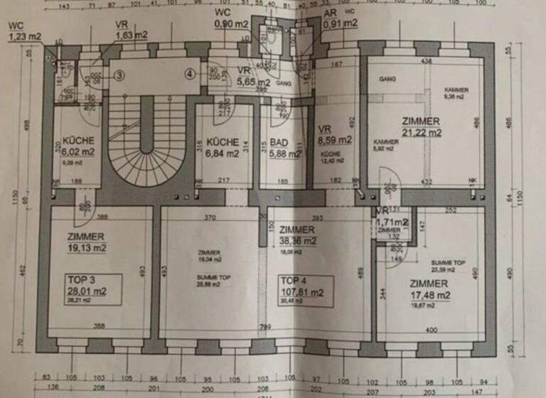 Wohnung zum Kauf 598.000 € 5 Zimmer 138 m² 1. Geschoss Canalettogasse Wien 1120