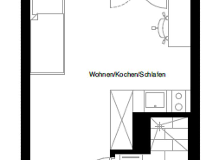 Wohnung zur Miete 545 € 1 Zimmer 25 m²<br/>Wohnfläche 1.<br/>Geschoss Stephanstraße 7 St Peter Nürnberg 90478