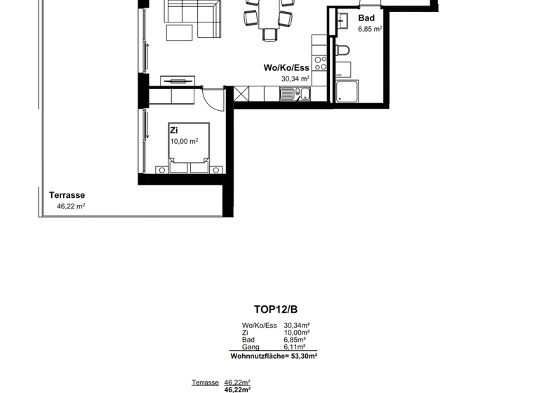 Wohnung zum Kauf 318.900 € 2 Zimmer 53,3 m² 2. Geschoss Mistelbach 2130