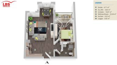 Wohnung zum Kauf 239.000 € 2 Zimmer 54,2 m² 4. Geschoss Fürstenwalde Fürstenwalde 15517