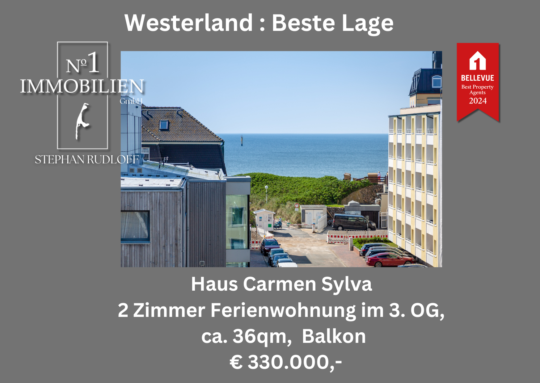 Wohnung zum Kauf 330.000 € 2 Zimmer 36 m²<br/>Wohnfläche 3.<br/>Geschoss Westerland Sylt 25980