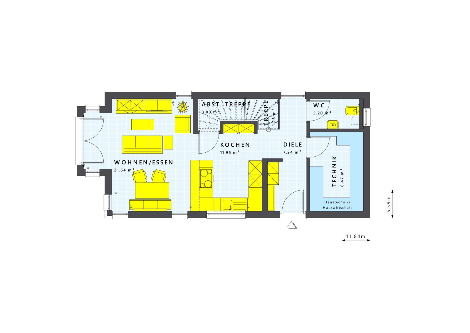 Einfamilienhaus zum Kauf provisionsfrei 419.081 € 3 Zimmer 115 m²<br/>Wohnfläche 500 m²<br/>Grundstück Wattenbach Söhrewald 34320