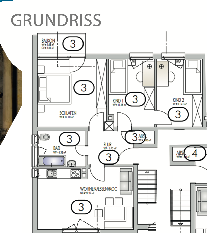 Wohnung zum Kauf provisionsfrei als Kapitalanlage geeignet 220.000 € 4 Zimmer 76 m²<br/>Wohnfläche AA Speichersdorf Speichersdorf 95469