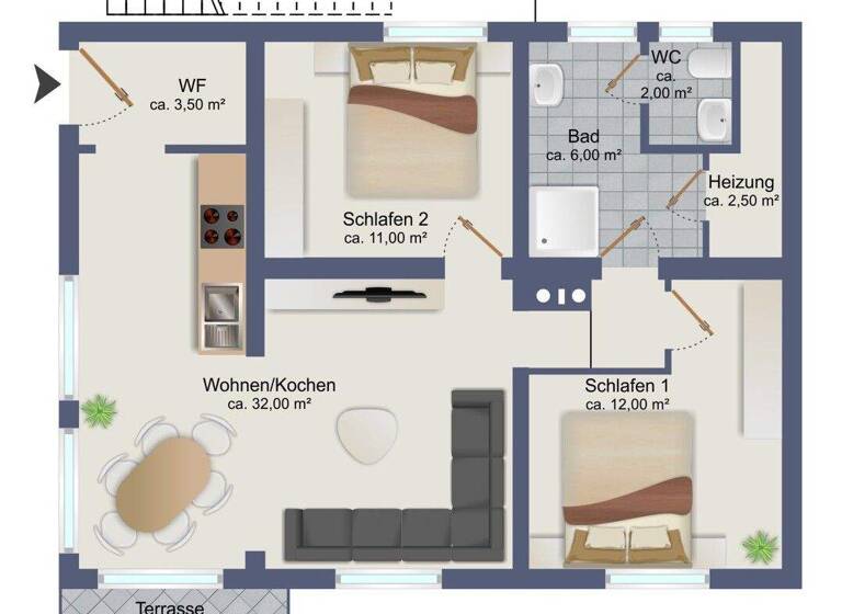 Mehrfamilienhaus zum Kauf 598.000 € 7 Zimmer 164,1 m² 1.004 m² Grundstück Breege 18556