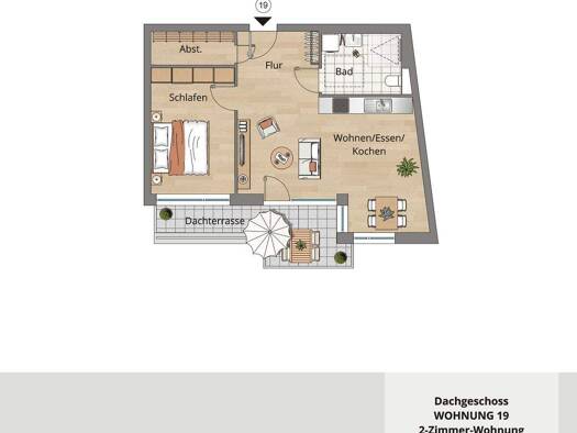 Penthouse zum Kauf - Neubau provisionsfrei 305.900 € 2 Zimmer 59,9 m² 3. Geschoss Weißbach 74679