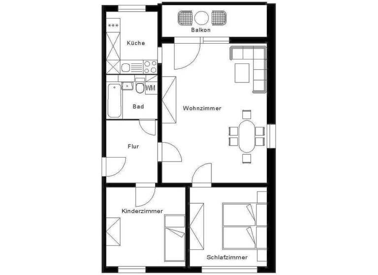 Wohnung zur Miete 331 € 3 Zimmer 67,7 m² 3. Geschoss Isidor-Goldberg-Straße 15 Ostvorstadt Plauen 08527