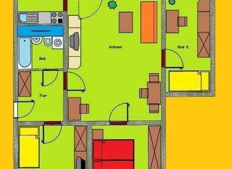 Wohnung zur Miete 416 € 4 Zimmer 80 m² 4. Geschoss Stadtbadstr. 59 Thalheim/Erzgebirge 09380