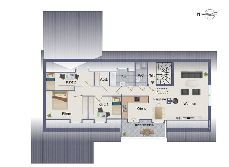 Wohnung zum Kauf 265.000 € 4 Zimmer 101,4 m²<br/>Wohnfläche Dachgeschoss<br/>Geschoss 01.12.2025<br/>Verfügbarkeit Wittlingen 79599