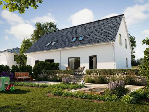Doppelhaushälfte zum Kauf - Erstbezug provisionsfrei 234.990 € 3 Zimmer 104 m² 442 m² Grundstück Stadt Friedland Friedland 15848