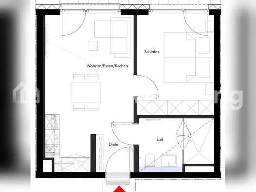 Wohnung zur Miete Tauschwohnung 1.500 € 2 Zimmer 48 m² EG Sendling-Westpark München 81369