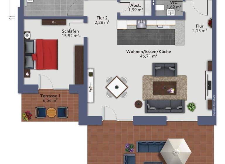 Wohnung zum Kauf 379.900 € 2 Zimmer 94,2 m² frei ab 01.03.2026 Dietershan Fulda 36039