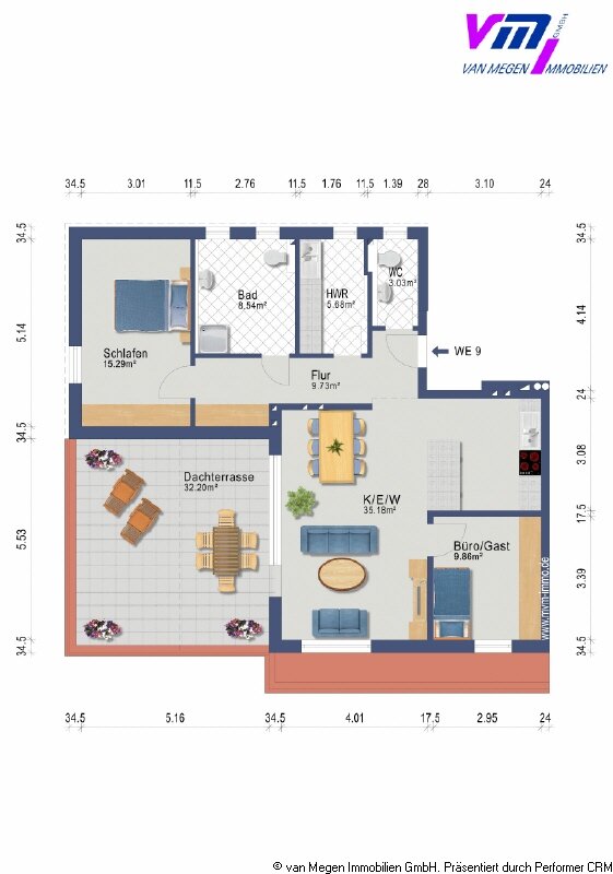 Wohnung zur Miete 1.145 € 3 Zimmer 95,4 m²<br/>Wohnfläche 3.<br/>Geschoss 01.06.2025<br/>Verfügbarkeit Straelen Straelen 47638