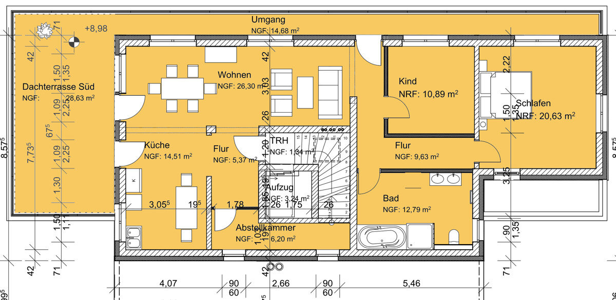 Wohnung zum Kauf 437.000 € 3 Zimmer 124,7 m²<br/>Wohnfläche 4.<br/>Geschoss Weiße Schanze Wolfenbüttel 38304