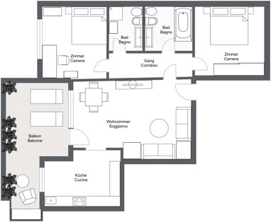 Wohnung zum Kauf 365.000 € 3 Zimmer 78 m² 3. Geschoss Pfatten 39051