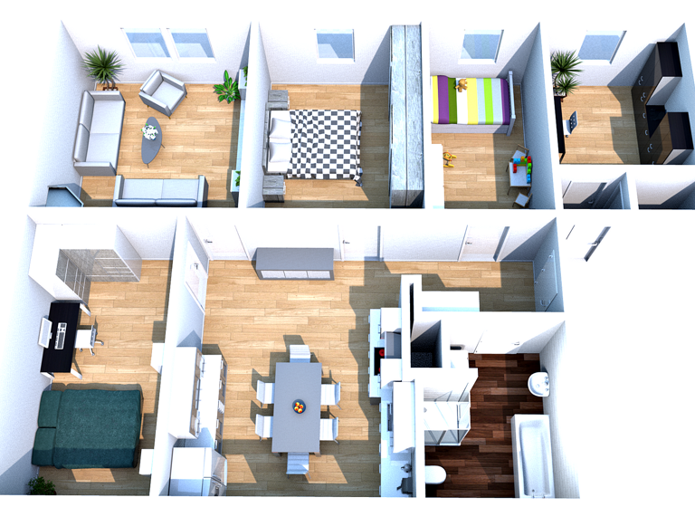 Wohnung zur Miete 670 € 5 Zimmer 112 m² EG frei ab sofort Heinrich-Heine-Str. 12 Hartha 04746