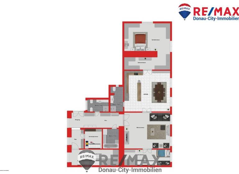 Wohnung zum Kauf 1.395.000 € 6 Zimmer 148 m² 1. Geschoss Wien 1090