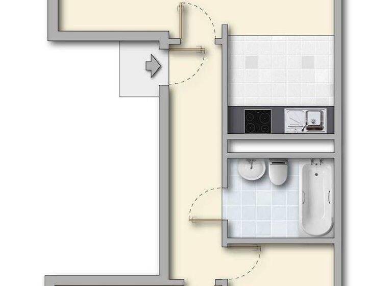 Wohnung zur Miete 370 € 3 Zimmer 61,2 m² 4. Geschoss frei ab 01.06.2026 Im Leichfeld 1 Ohrdruf 99885