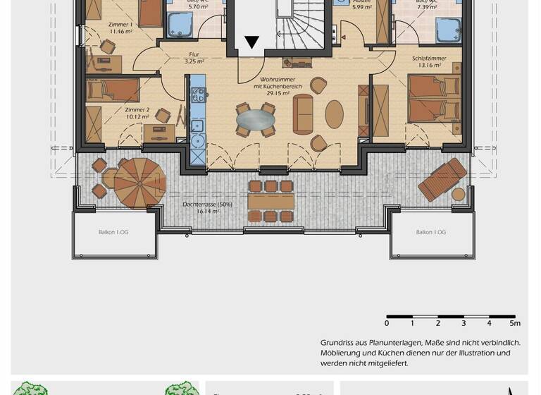 Penthouse zum Kauf 480.000 € 4 Zimmer 102 m² 2. Geschoss frei ab 01.07.2026 Büdelsdorf 24782