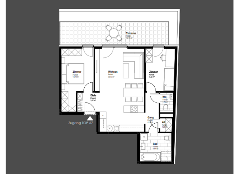 Wohnung zum Kauf 405.500 € 3 Zimmer 70,5 m² 3. Geschoss Schwechat 2320