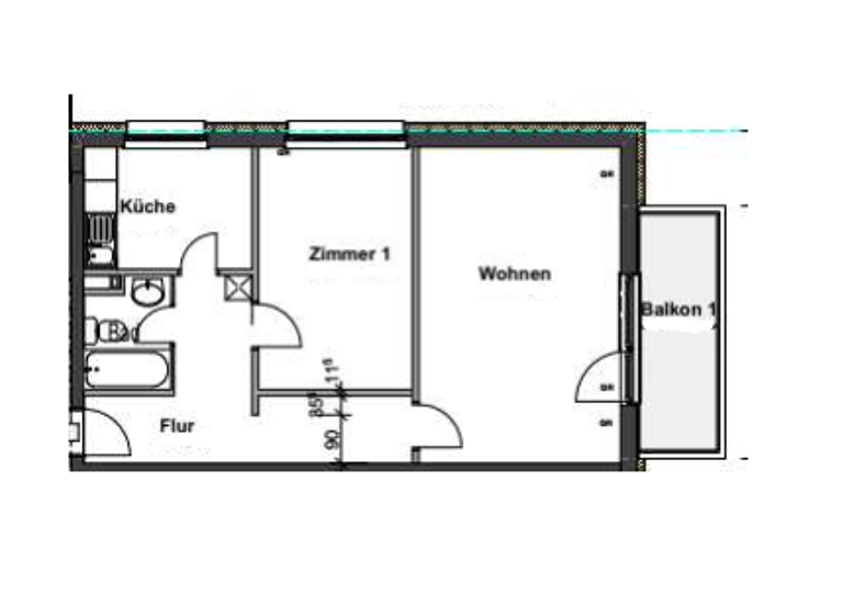 Wohnung zur Miete 915 € 2 Zimmer 58,7 m² EG frei ab sofort In der Breite 16 Umkirch 79224
