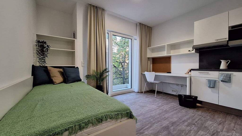 Studio zur Miete 485 € 1 Zimmer 26,6 m² EG frei ab sofort Bornaische Straße 10-16 Connewitz Leipzig 04277