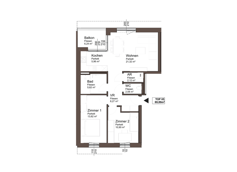 Wohnung zum Kauf - Erstbezug 369.000 € 3 Zimmer 69,9 m² Altmünster 4813
