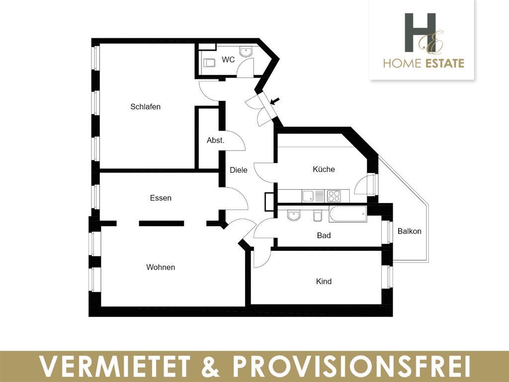 Wohnung zum Kauf provisionsfrei als Kapitalanlage geeignet 475.000 € 4 Zimmer 116 m²<br/>Wohnfläche Czermaks Garten 5 Zentrum - Ost Leipzig 04103