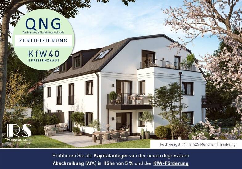 Wohnung zum Kauf - Neubau 599.000 € 2 Zimmer 52 m² Hochkönigstraße 4 Gartenstadt Trudering München 81825