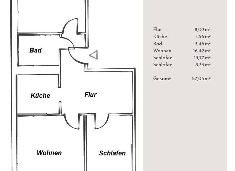 Wohnung zur Miete 340 € 3 Zimmer 57 m² 2. Geschoss Dequeder Straße 28 Neue Neustadt Magdeburg 39124
