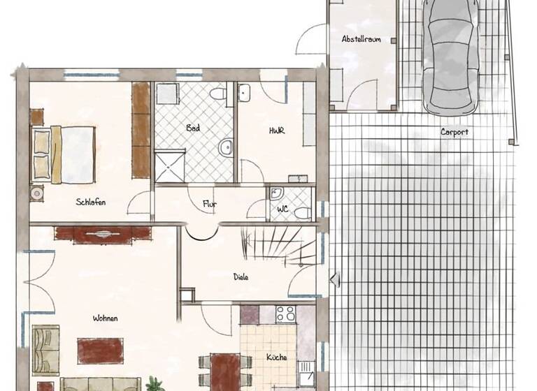 Einfamilienhaus zum Kauf 375.000 € 5 Zimmer 129 m²<br/>Wohnfläche 585 m²<br/>Grundstück Bockhorn Bockhorn 26345