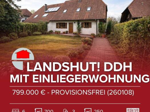 Doppelhaushälfte zum Kauf provisionsfrei 799.000 € 6 Zimmer 250 m² 700 m² Grundstück Berg Landshut 84036