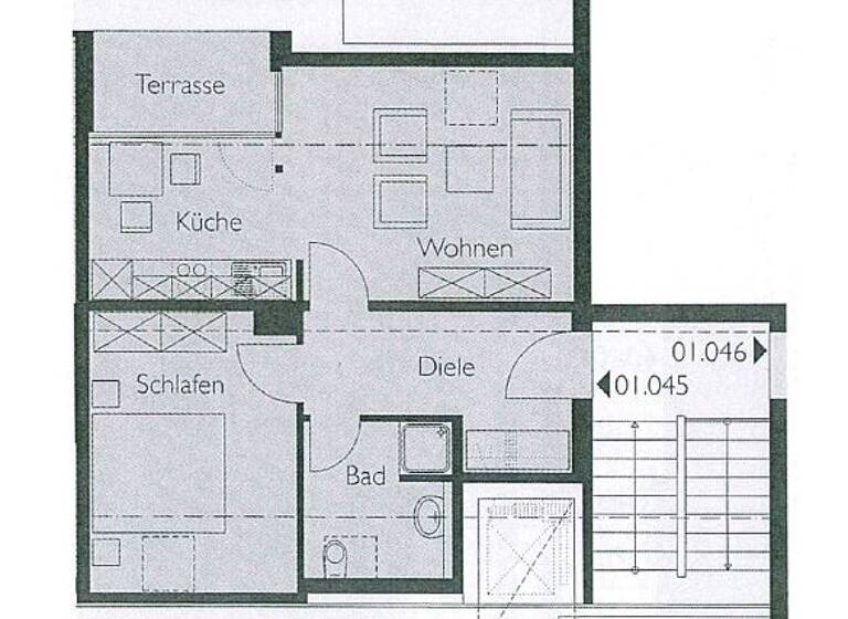 Wohnung zum Kauf 129.999 € 2 Zimmer 46,6 m² EG Tolkewitz/Seidnitz-Nord Dresden 01277