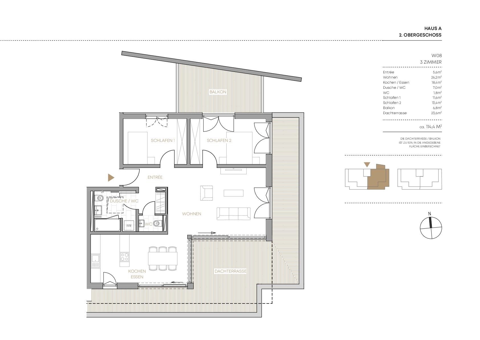 Wohnung zur Miete 1.830 € 3 Zimmer 114,4 m²<br/>Wohnfläche Rümminger Straße 8a/8b Mitte Lörrach 79539