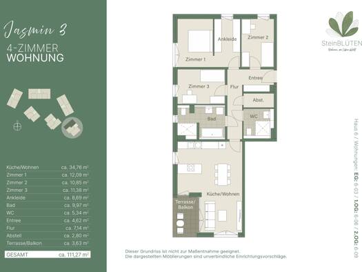 Wohnung zum Kauf provisionsfrei 689.000 € 4 Zimmer 111,4 m² frei ab 01.09.2027 Deutenbacher Straße 3 Stein Stein 90547