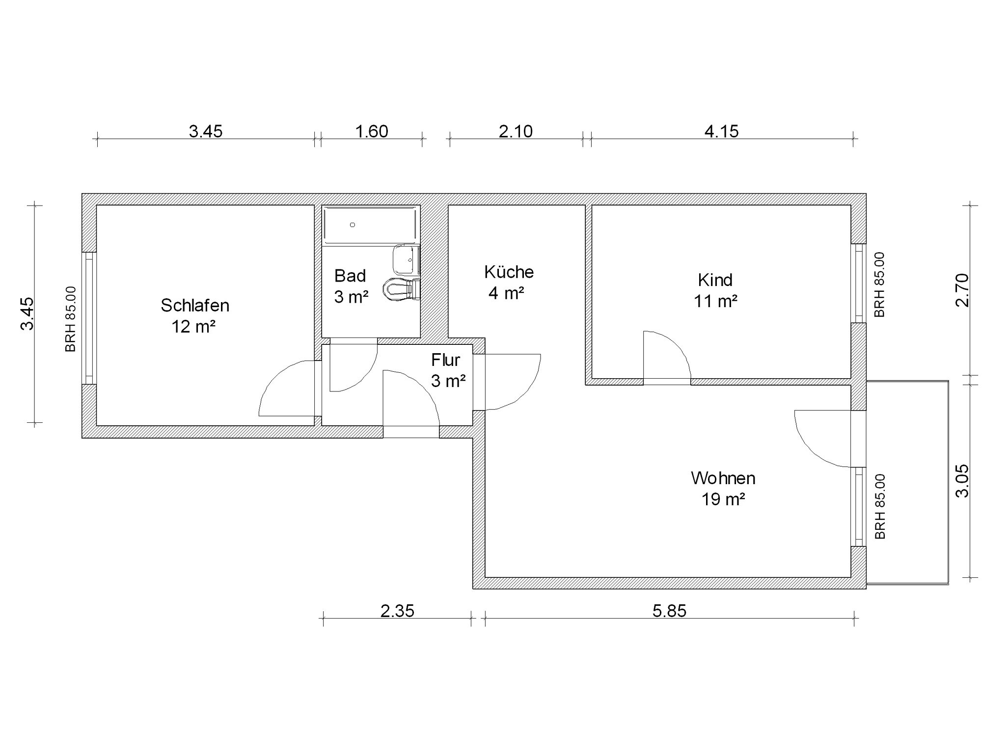 Wohnung zur Miete 302 € 3 Zimmer 55 m²<br/>Wohnfläche 5.<br/>Geschoss Albert-Funk-Straße 104 Eckersbach 265 Zwickau 08066