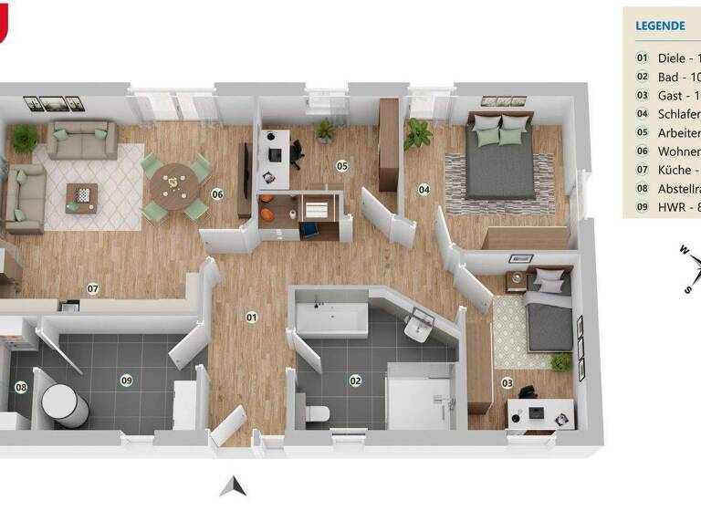 Bungalow zum Kauf 355.000 € 4 Zimmer 100 m² 845 m² Grundstück Niendorf-Stecknitz 23881