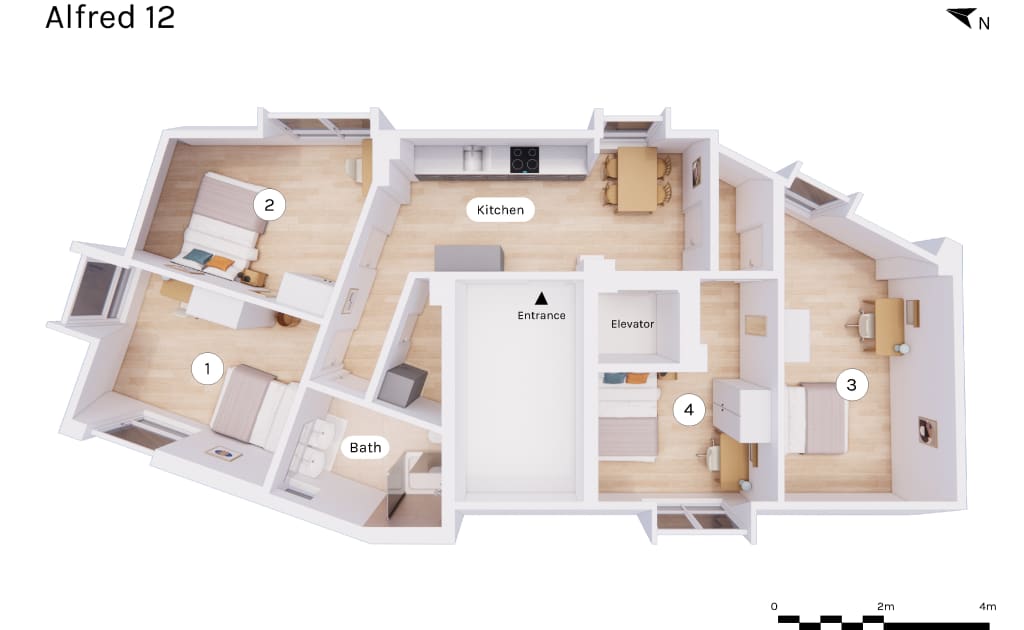 Wohnung zur Miete Wohnen auf Zeit 1.250 € 1 Zimmer 15 m²<br/>Wohnfläche 17.01.2025<br/>Verfügbarkeit Vereinsstraße Eimsbüttel Hamburg 20357