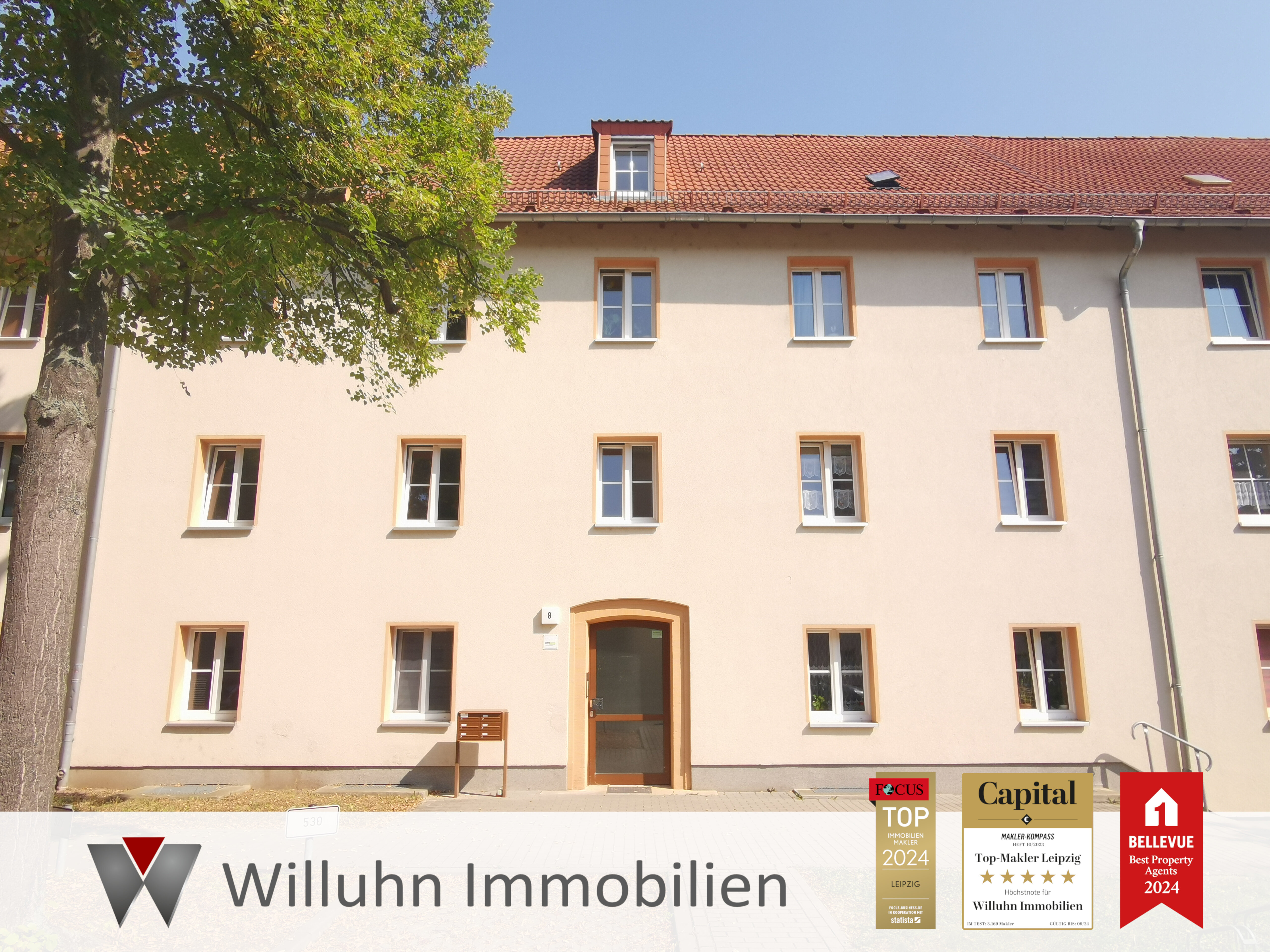 Wohnung zur Miete 338 € 3 Zimmer 53,6 m²<br/>Wohnfläche 2.<br/>Geschoss Huttenstraße 7 Merseburg Merseburg 06217