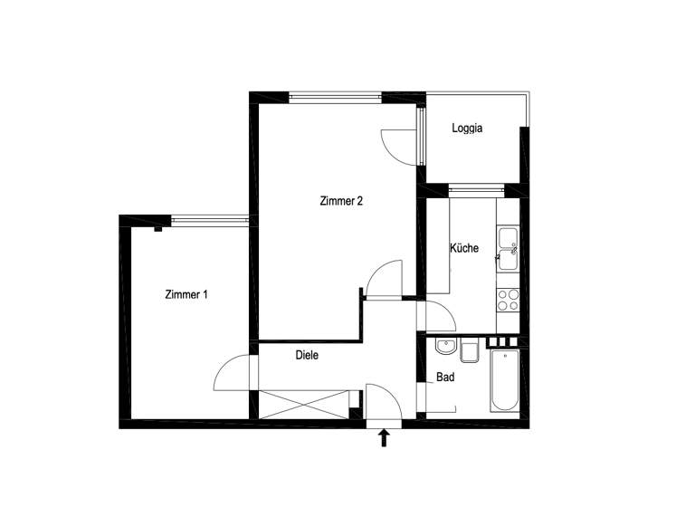 Wohnung zum Kauf 249.800 € 2 Zimmer 60 m² 8. Geschoss frei ab sofort Lichterfelde Berlin 12207