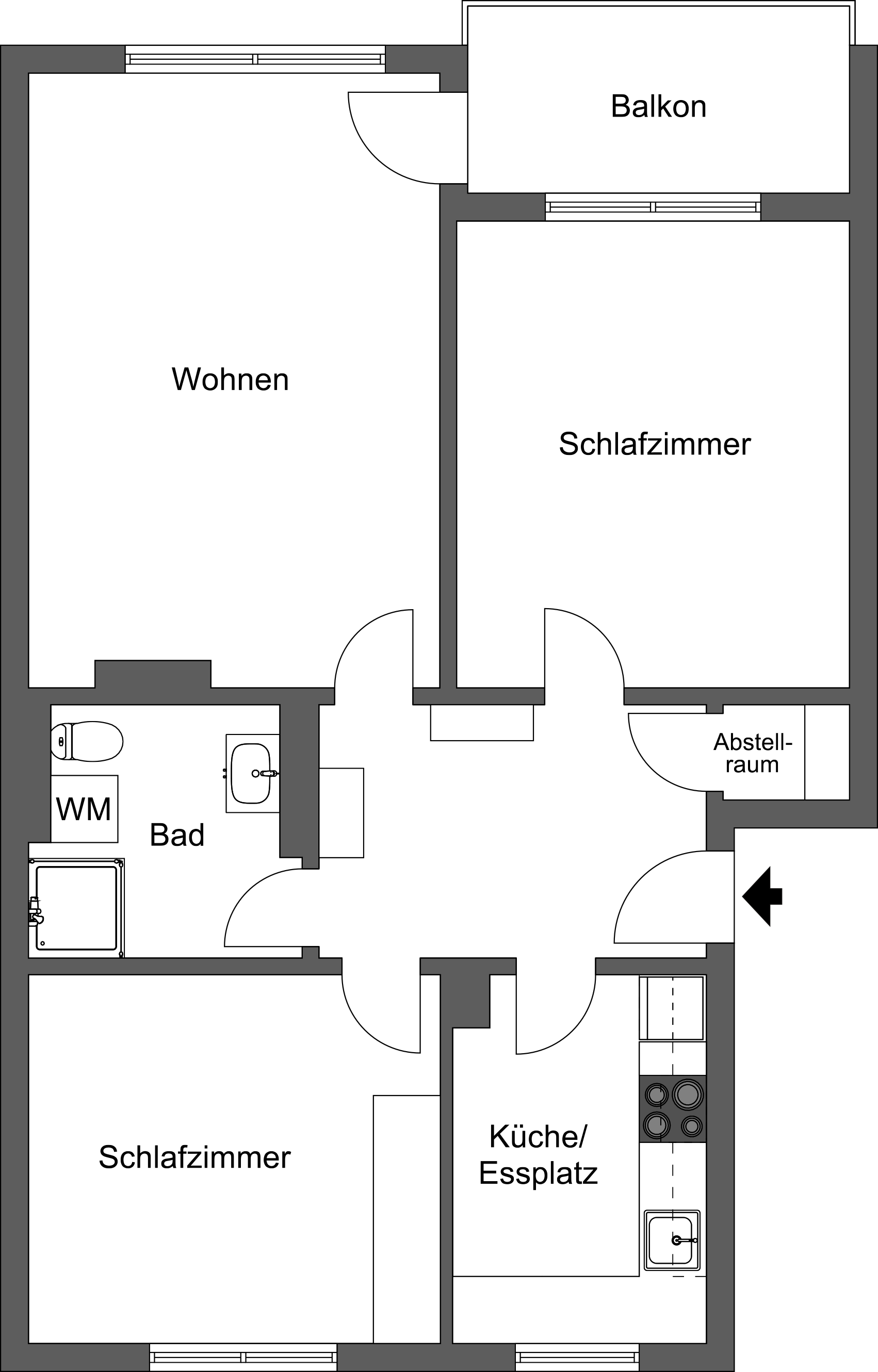 Studio zur Miete 1.282 € 3 Zimmer 70 m²<br/>Wohnfläche Bramfeld Hamburg 22175