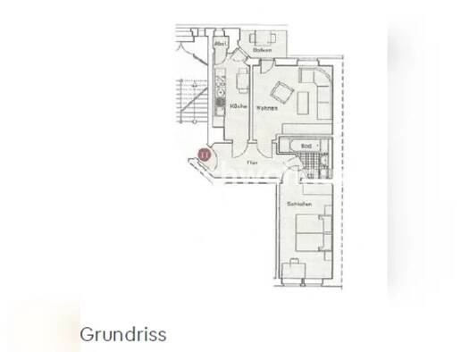 Wohnung zur Miete Tauschwohnung 480 € 2 Zimmer 56 m² 1. Geschoss Südvorstadt Süd 04275