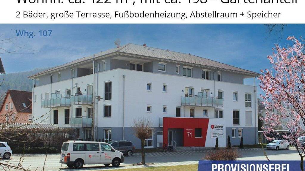 Wohnung zum Kauf provisionsfrei 384.300 € 3,5 Zimmer 122 m² EG frei ab sofort Hauptstr. 71 Blumberg 78176