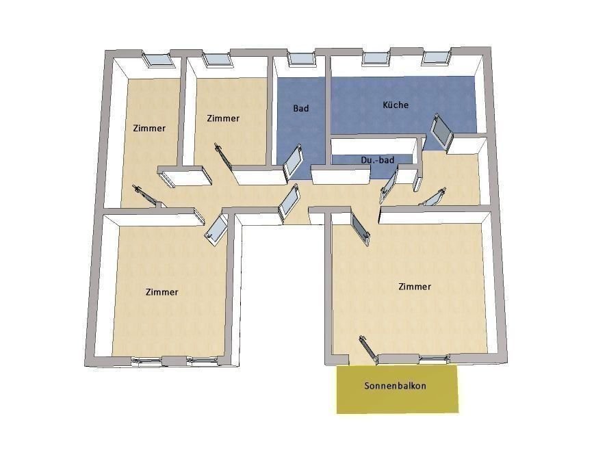 Wohnung zum Kauf 598.000 € 4 Zimmer 116 m²<br/>Wohnfläche ab sofort<br/>Verfügbarkeit Nördliche Innenstadt Potsdam 14467