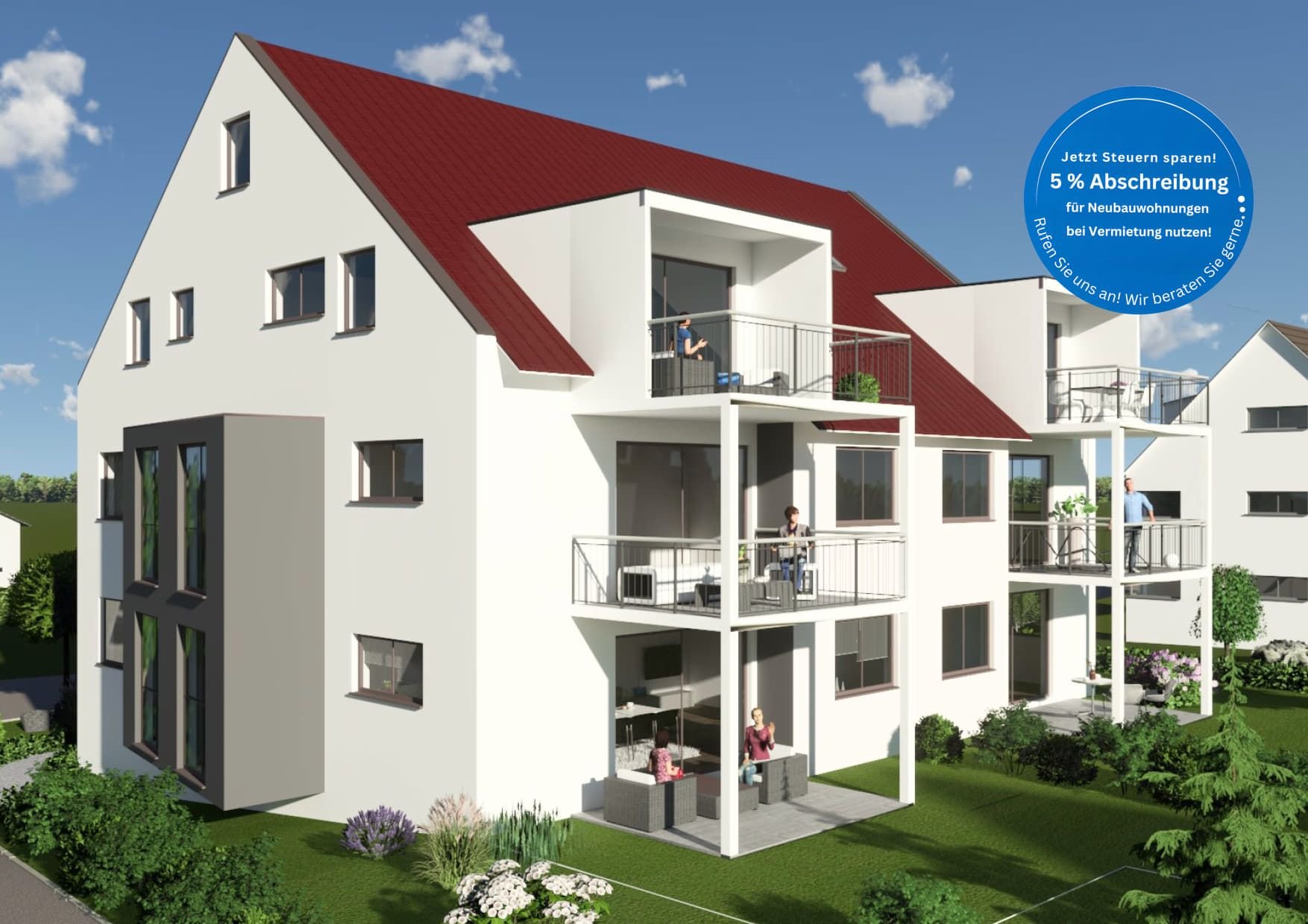 Terrassenwohnung zum Kauf provisionsfrei 534.600 € 4 Zimmer 108 m²<br/>Wohnfläche EG<br/>Geschoss ab sofort<br/>Verfügbarkeit Sickenhausen Reutlingen 72768