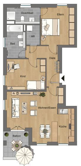 Wohnung zur Miete 986 € 3 Zimmer 88,4 m²<br/>Wohnfläche 1.<br/>Geschoss 01.02.2025<br/>Verfügbarkeit Hans-Joachim-Danckworth-Str. 6 Silhöfer Aue Wetzlar 35578