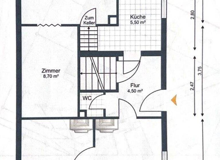 Doppelhaushälfte zum Kauf 45.000 € 4 Zimmer 69,7 m² 474 m² Grundstück Anklam 17389