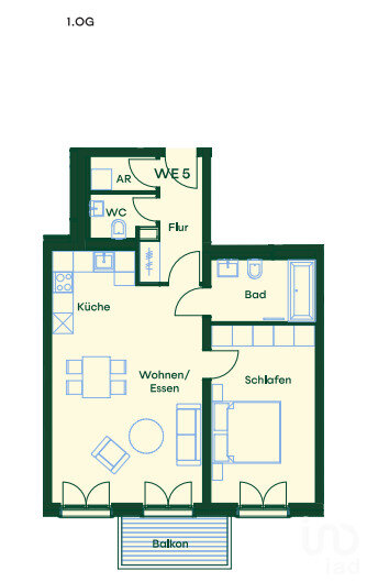 Wohnung zum Kauf 450.000 € 2 Zimmer 64,3 m²<br/>Wohnfläche 1.<br/>Geschoss Hielscherstr. 51 Rosenthal Berlin / Wilhelmsruh 13158