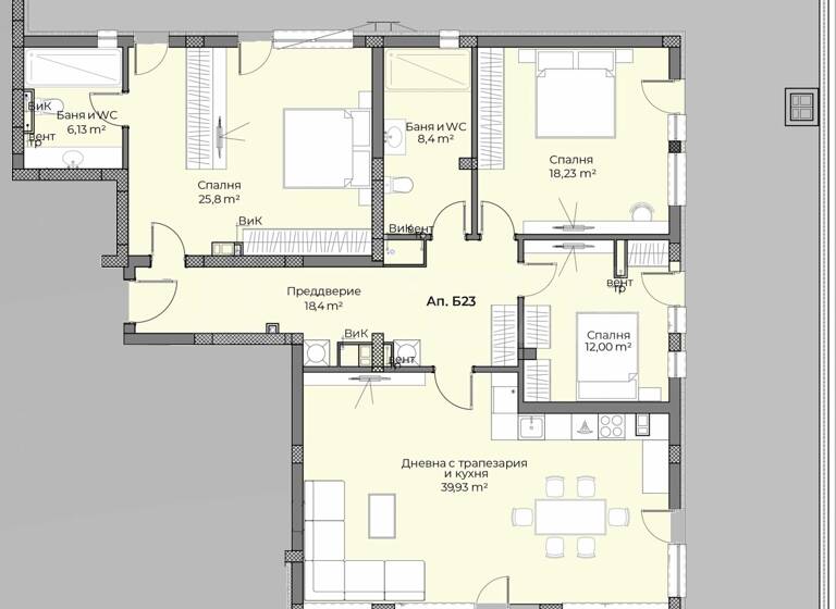 Studio zum Kauf 222.417 € 4 Zimmer 178,3 m² Plovdiv